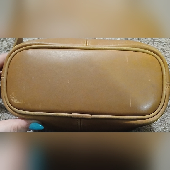 Vintage 1998 Coach Soho Mini Bucket Bag B8C-4148 British Tan Leather Made in USA - Picture 7 of 10